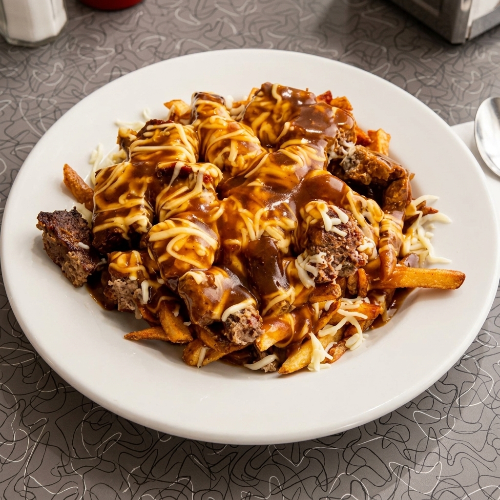 Homemade meatloaf with horseradish at White Star Diner Winnipeg